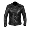 Darren Black Leather Biker Jacket