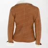 Women’s Tan Brown Shearling Leather Jacket