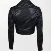 Metallic Leather Jacket