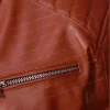 Cafe Racer Brown Biker Leather Jacket