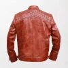 Classic Diamond Vintage Biker Leather Jacket