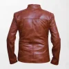 Men's Cafe Racer Biker Leather Jacket