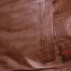 Men's Cafe Racer Brown Biker Leather Jacket