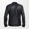 Slim Fit Black Biker Motorcycle Leather Jacket