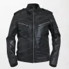 Vintage Retro Revival Biker Leather Jacket