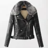 Biker Faux Leather Jacket