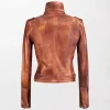 Vintage Tan Leather Jacket