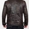 Men Premium Brown Leather Jacket
