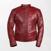 Men’s Motorcycle Style Red Jacket