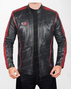 N7 Mass 3 Black Leather Jacket