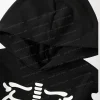Dark Skeleton Print Hoodies webp1