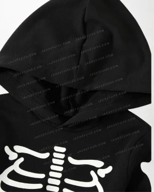 Dark Skeleton Print Hoodies webp1