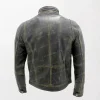 Men's Biker Jacket Vintage Black Leather