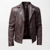 Men's Leather Jacket TAGOLD - Elegant and Timeless
