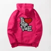 Pink Love Hoodie k