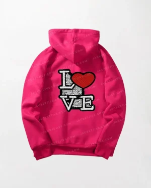 Pink Love Hoodie k
