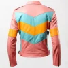 Rainbow Pastel Retro Moto Leather Jackets