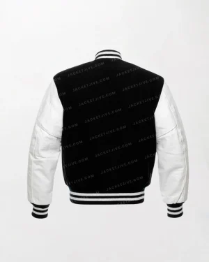 The American Black And White Varsity Jacket