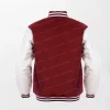 The classic American cardinal and white varsity jackets