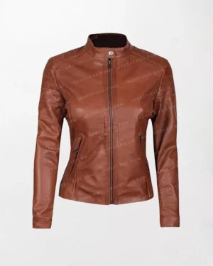 Womens Brown Leather Jacket