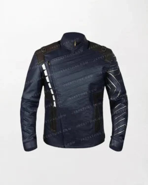 Bucky Barnes Unique Design Inspired Winter Soldier Jacket with Arm Details