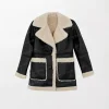 Fit Fur Collar Leather Jacket - Stylish and Warm