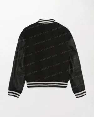 Gap Black Wool Varsity Jacket
