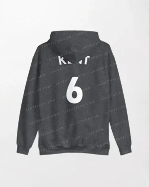 Gray Ted Lasso Roy Kent Hoodie back
