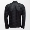 Men's Black Leather Jacket back