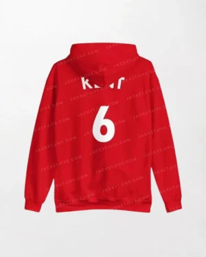 Red 6 Ted Lasso Roy Kent Hoodie front
