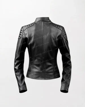 Women Ava Lightweight Stylish Black Leather Jacket