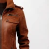 Women Eco-Friendly Tan Brown Leather