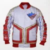Cody Rhodes wearing a white ring jacket with a military-inspired design