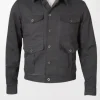 John Dutton Yellowstone Soft Cotton Jacket featuring a classic design with a rugged look, perfect for outdoor adventures