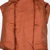 Mens Brown Biker Leather Jacket with Zippered Collar and Premium Quality Leather open