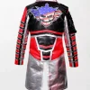 WWE Cody Rhodes Black Military-Inspired Coat back