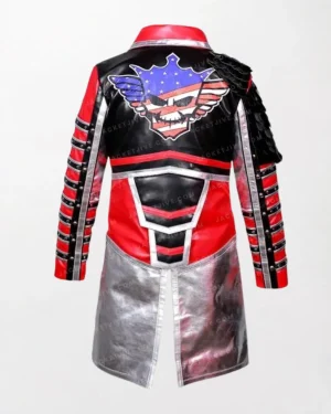 WWE Cody Rhodes Black Military-Inspired Coat back