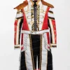 WWE Cody Rhodes Signature Military Coat with Embroidered Details and Epaulettes