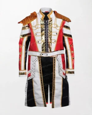 WWE Cody Rhodes Signature Military Coat with Embroidered Details and Epaulettes
