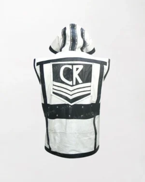 White Leather Vest Cody Rhodes WWE back