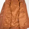 Jaime Tan Biker Leather Jacket for Men with Casual Style open
