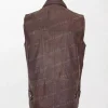 Cody Rhodes Military Style Brown Vest back