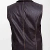 Cullen Bohannan Real Leather Motorcycle Vest back