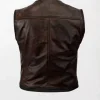 Dyson Thornwood Lost Girl Leather Brown Vest back