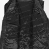 Men's Leather Brando Gilet Biker Vest with Cross Zip open