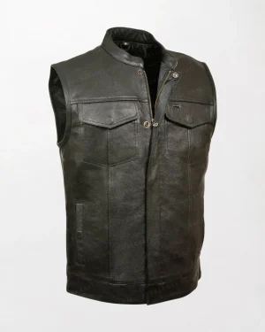 Men's Milwaukee leather club vest in size 4X.