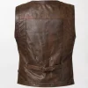Vintage Commando Leather Vest Men