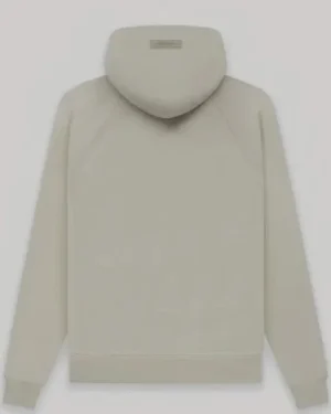 1977 White Hoodie Unisex Style Minimalist Pullover for Men and Women Back