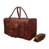 Brown Leather Travel Bag style