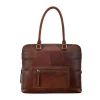 Genuine Brown Leather Collection Handbag front